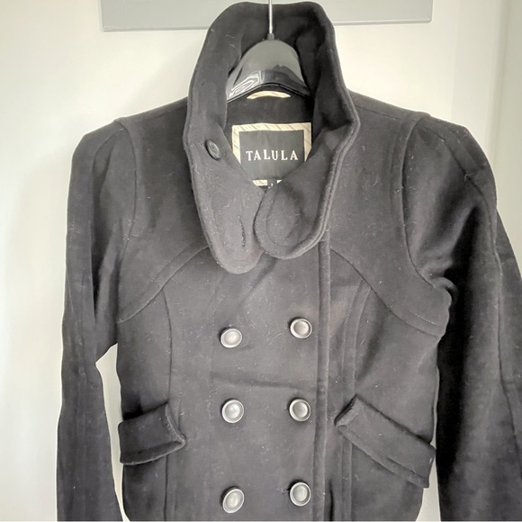 Aritzia TALULA Double Breasted Bomber Wool Jacket - Picture 3 of 10